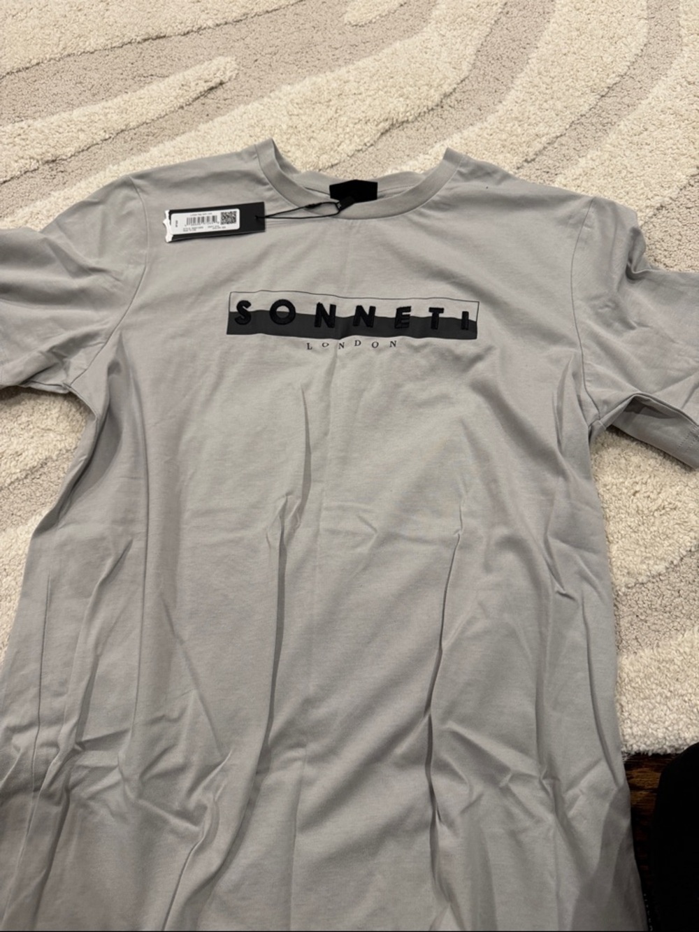 Sonneti London Gray Logo Tee fast ship XL